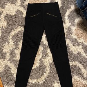 AE Black Leggings with Stitch Detail